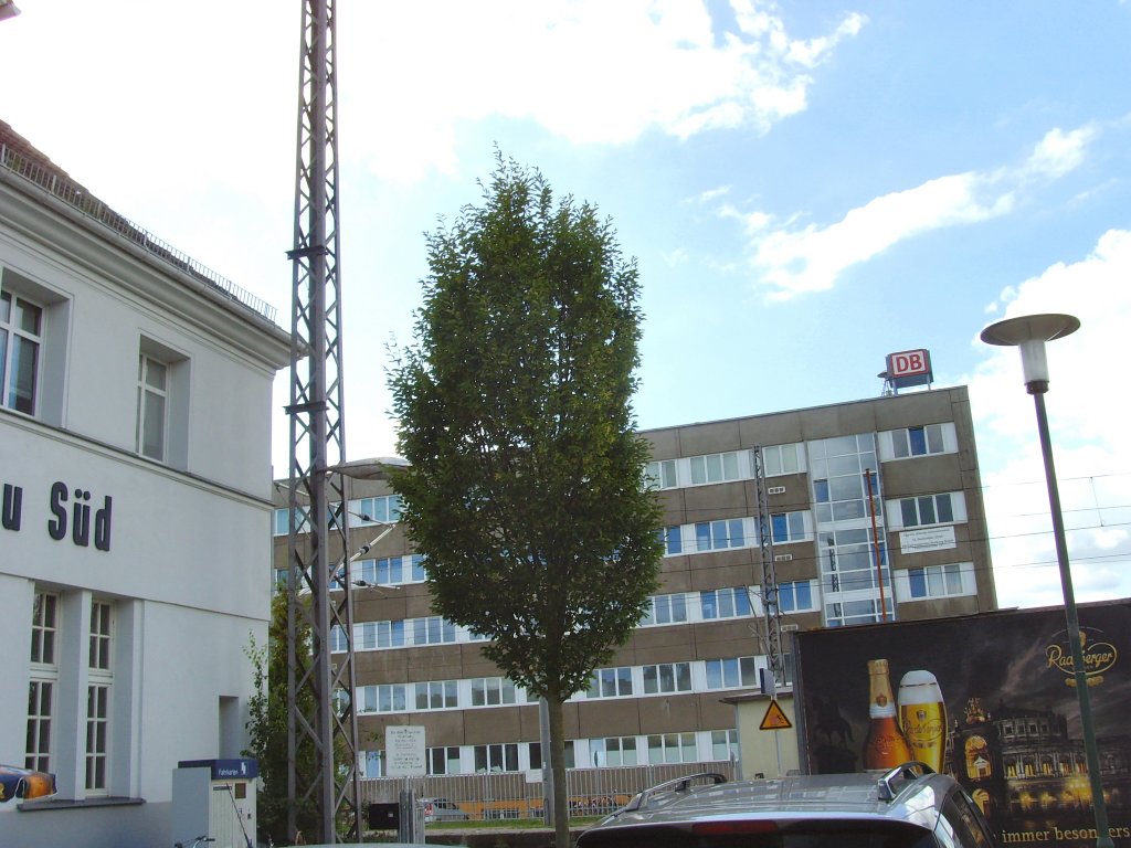 Blick vom Bhf Dessau-Sd zum Aw Dessau, September 2009
