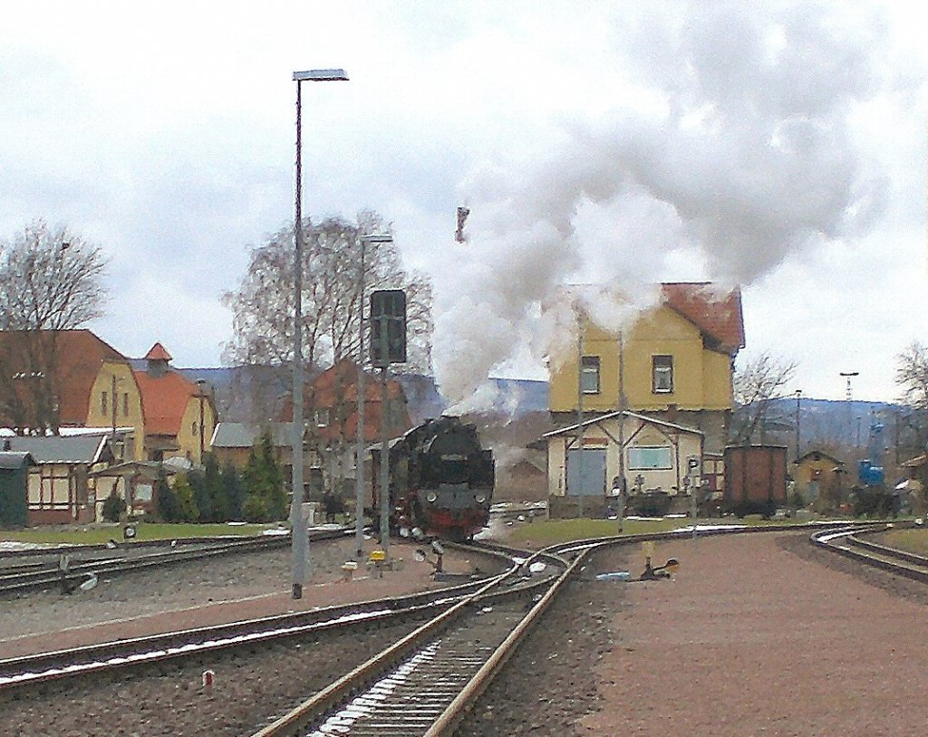 Dampf in Gernrode Dezember 2009
