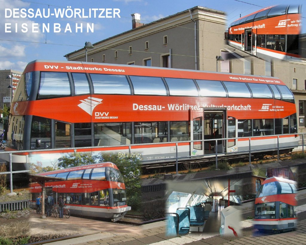 Die Dessau-Wrlitzer-Eisenbahn mit Doppelstocktriebwagen, 2009