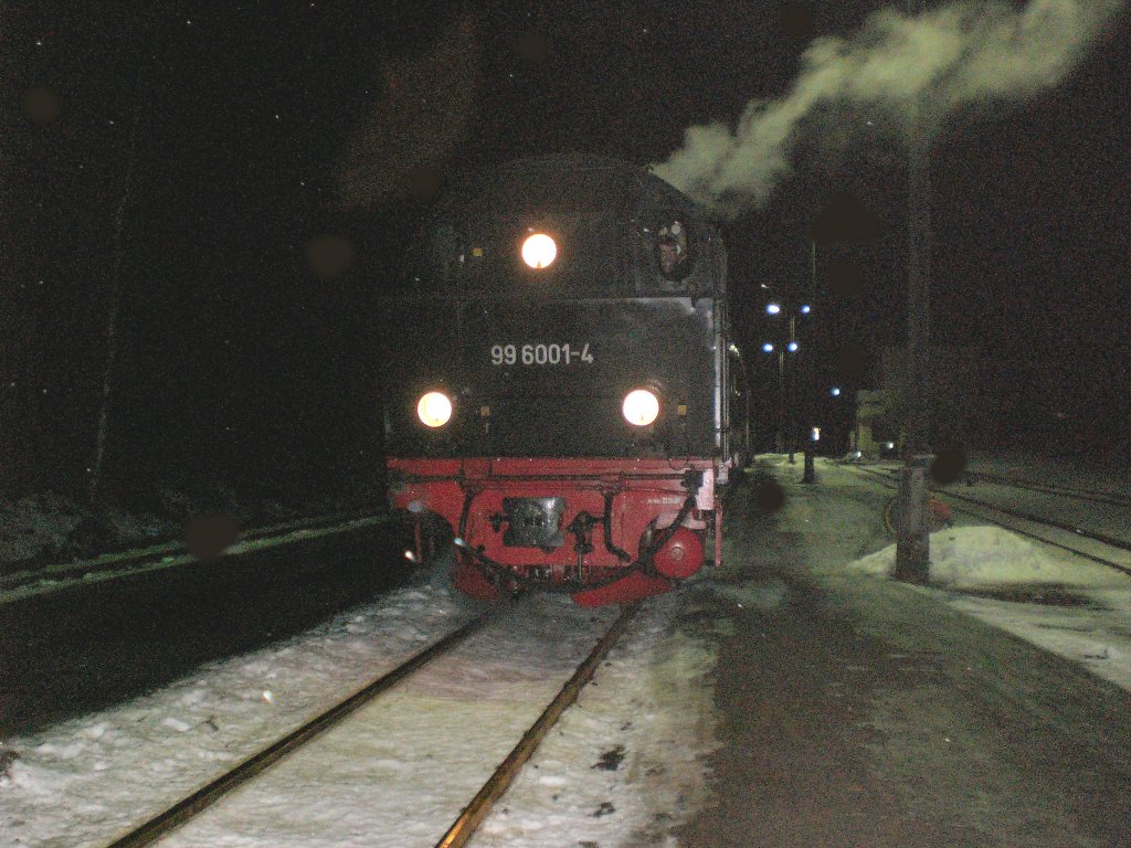 Rangierfahrt in Stiege, Dezember 2009