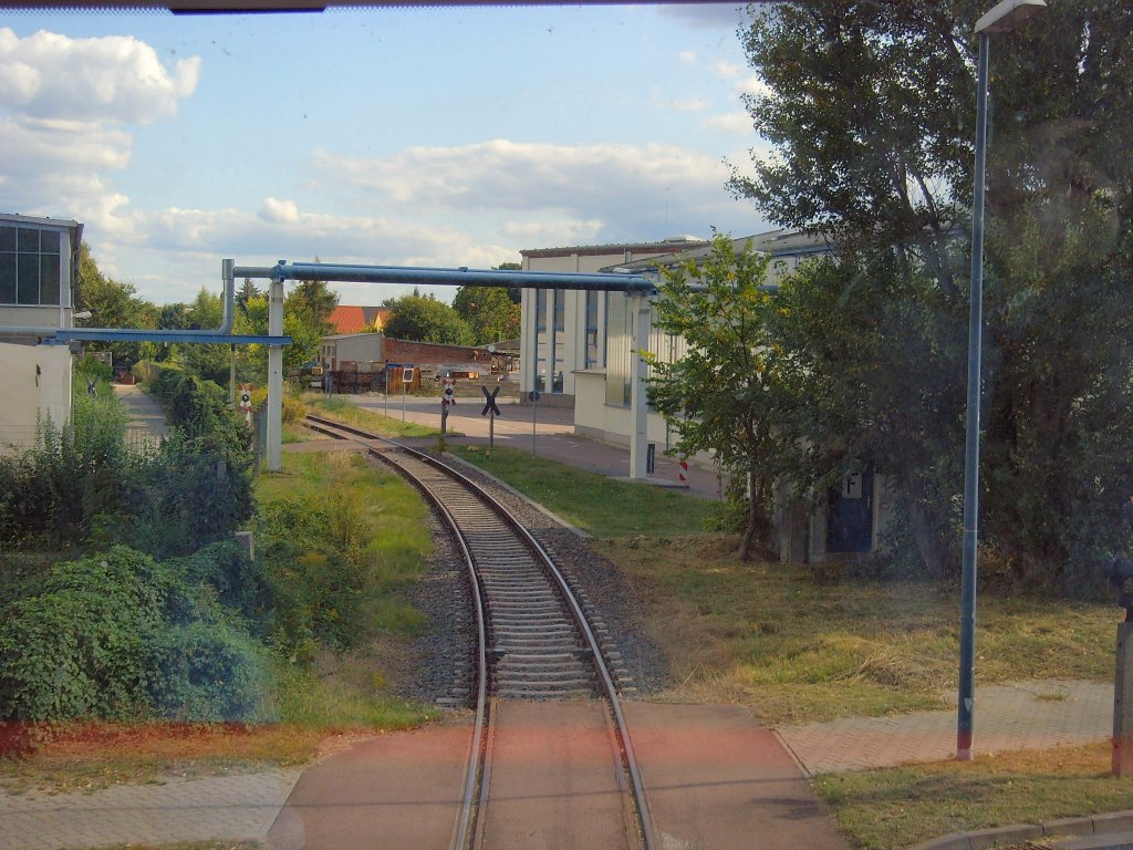 Streckenverlauf bei Dessau, September 2009