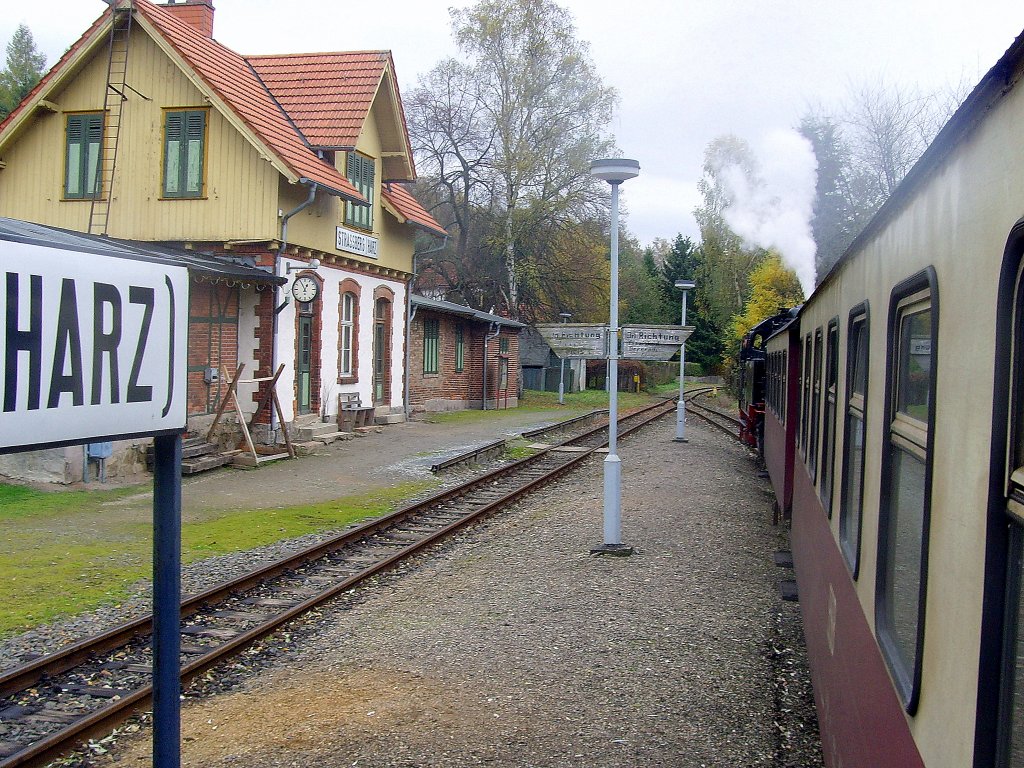 Zug in Strassberg Harz im Oktober 2010
