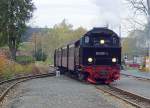 Selketalbahn/100994/99-6001-in-stiege-oktober-2010 99 6001 in Stiege, Oktober 2010