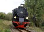 Lok 9 kommt von Hettstedt, Oktober 2005