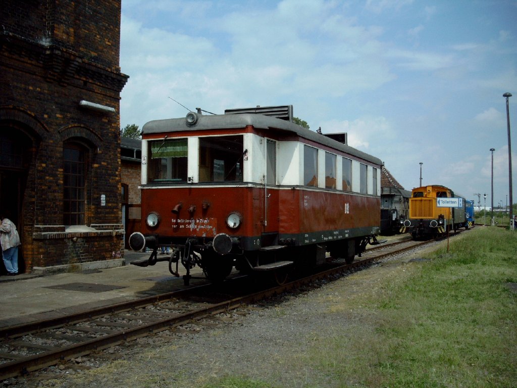 Triebwagen der Deutschen reichsbahn in Stafurt